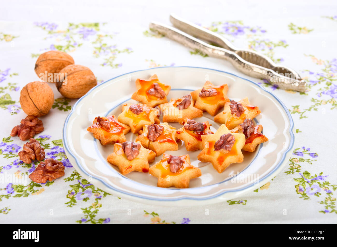 Walnuss cookies Stockfoto