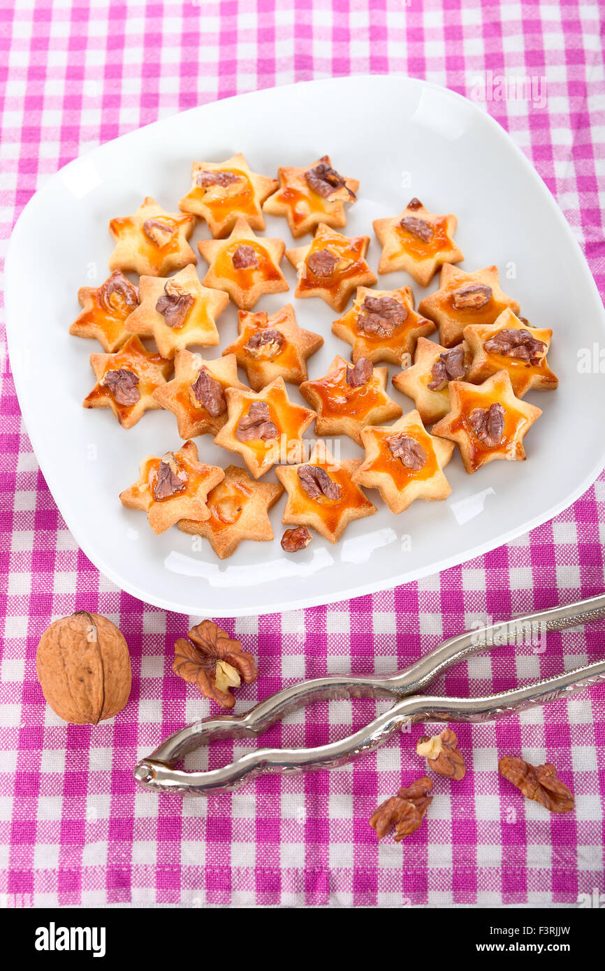 Walnuss cookies Stockfoto