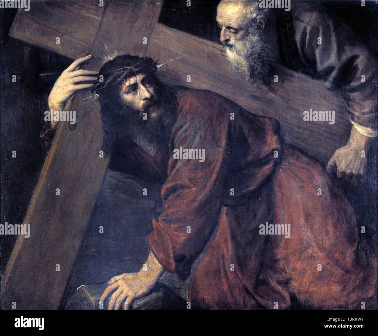 Tiziano Vecellio - Tizian - Christus auf dem Weg zum Kalvarienberg Stockfoto