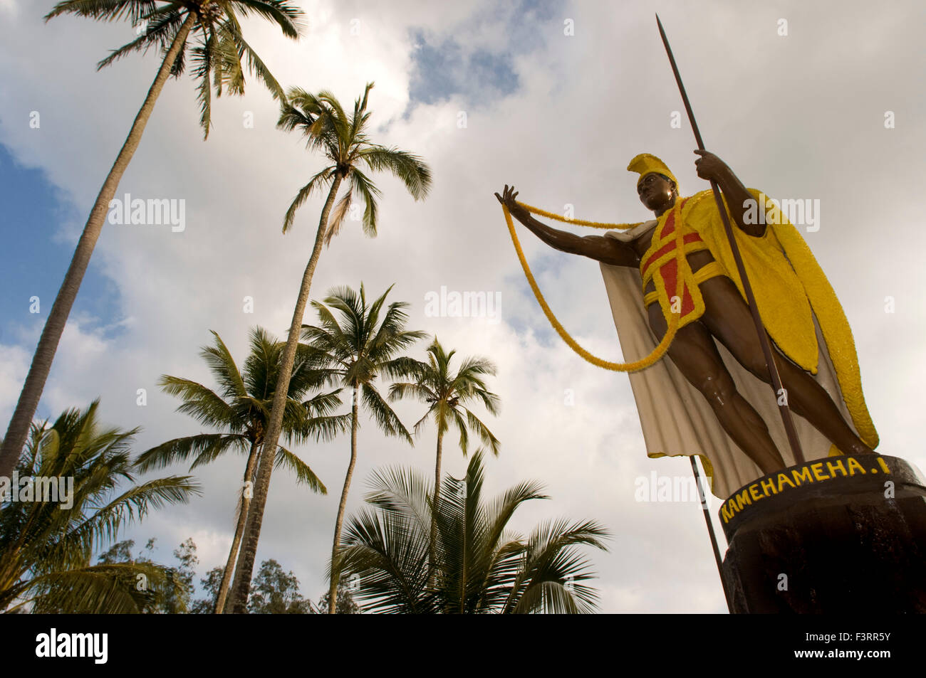 Statue von Kamehameha das große im Kapa'au. Big Island. Hawaii. USA. Kamahameha-Statue befindet sich auf Hawaiʻi-Insel (lokal bekannt ein Stockfoto
