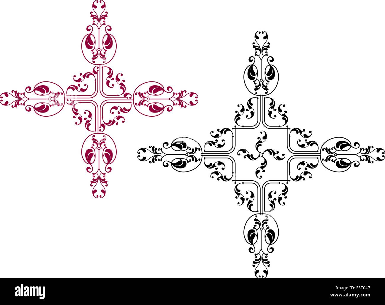 Christian Cross Design Vektorgrafiken Stock Vektor