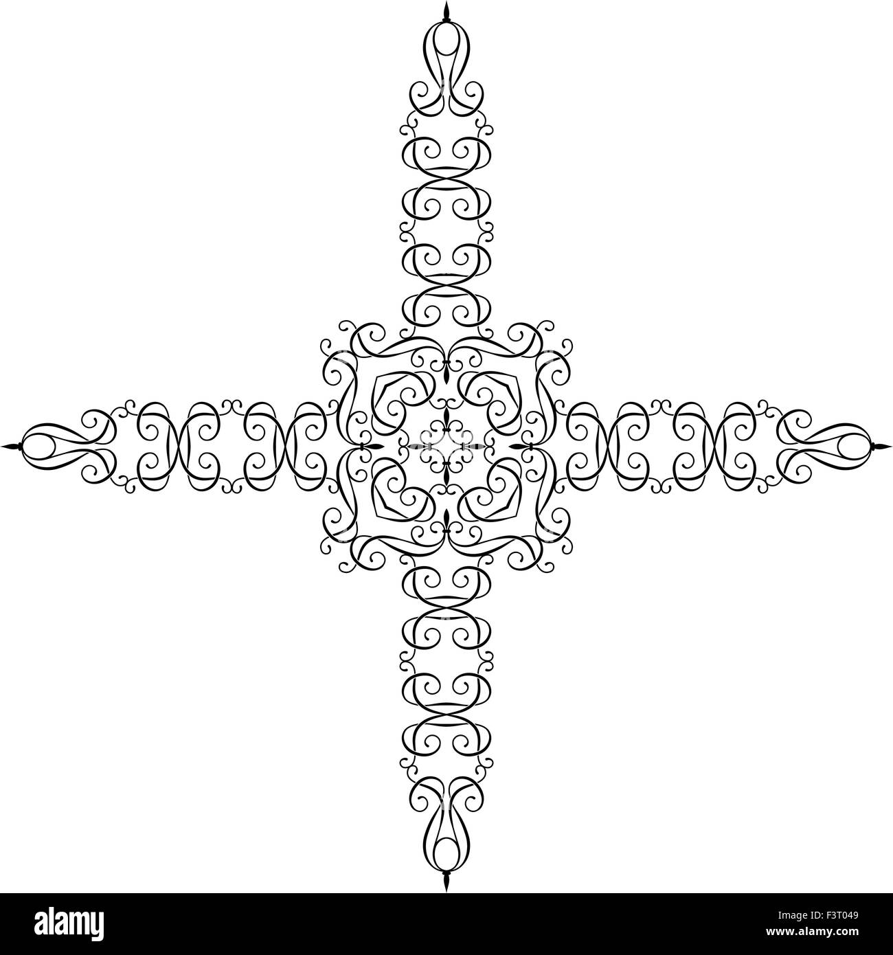 Christian Cross Design Vektorgrafiken Stock Vektor