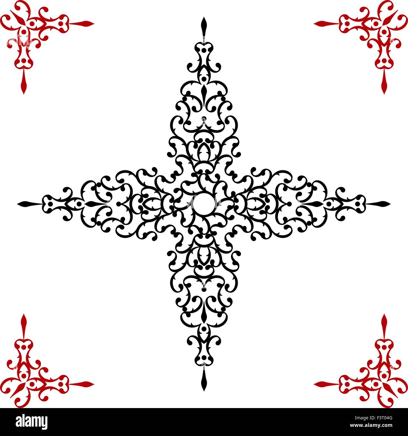 Christian Cross Design Vektorgrafiken Stock Vektor