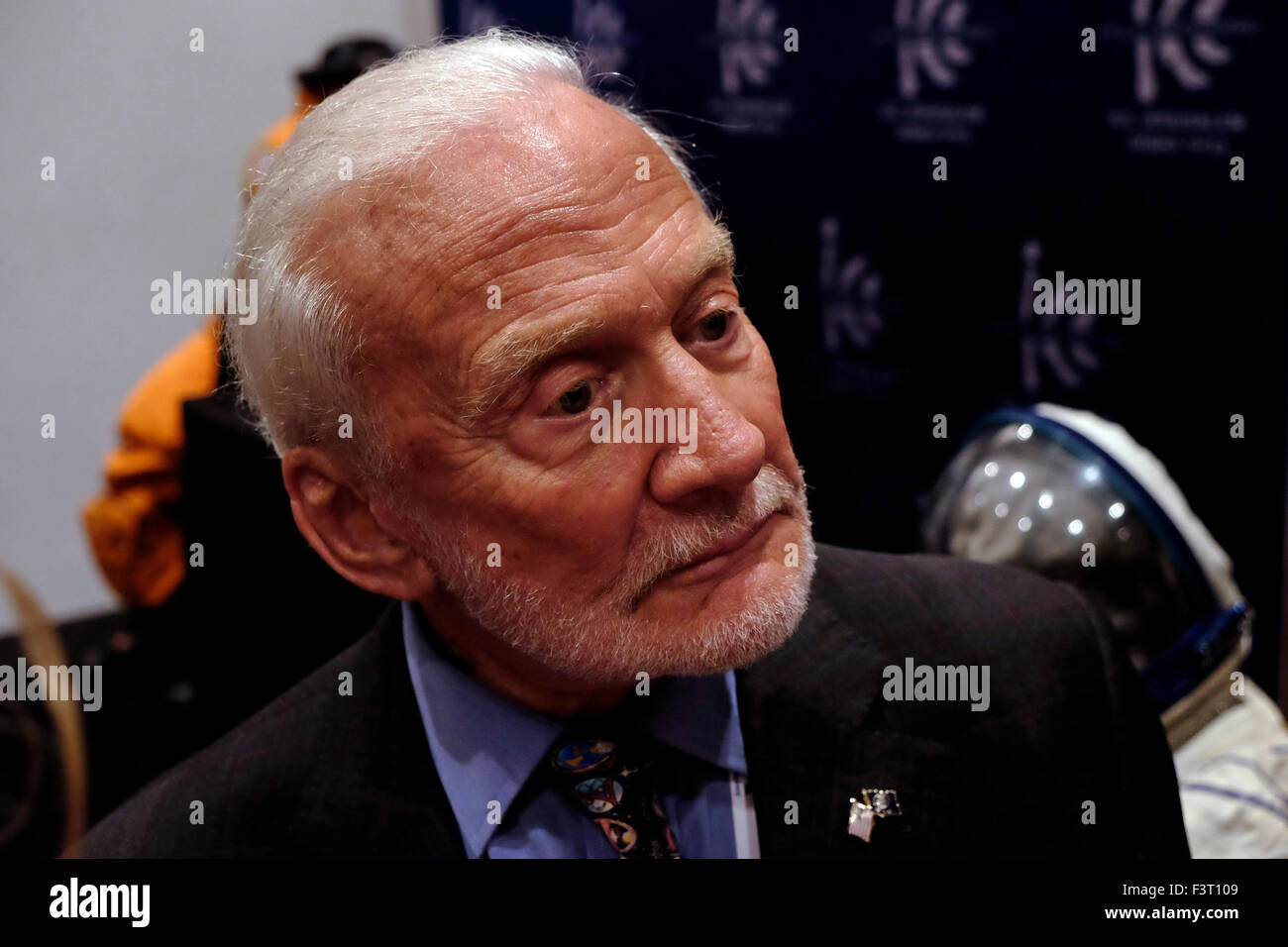 Ehemalige NASA-Astronaut Edwin "Buzz" Aldrin Eugene', die zweite Person auf dem Mond zu gehen Stockfoto