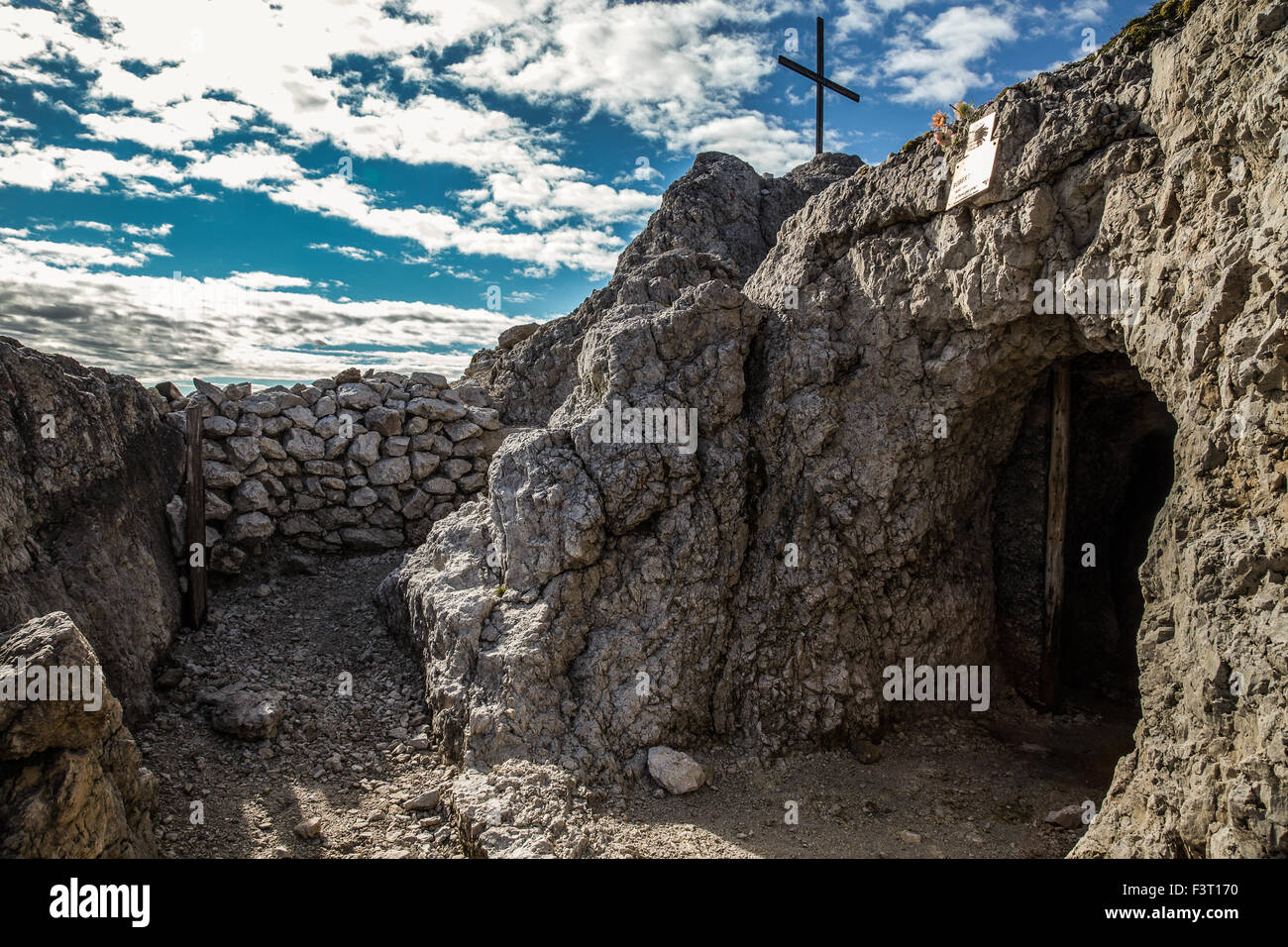 Italien Veneto oben Sass de Stria Stockfoto