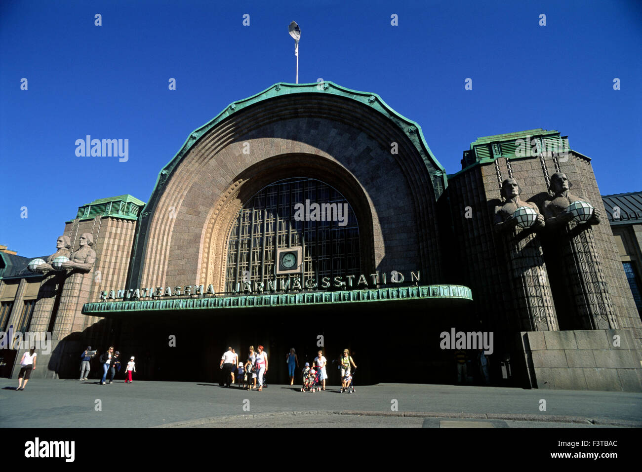 Finnland, Helsinki, Bahnhof Stockfoto