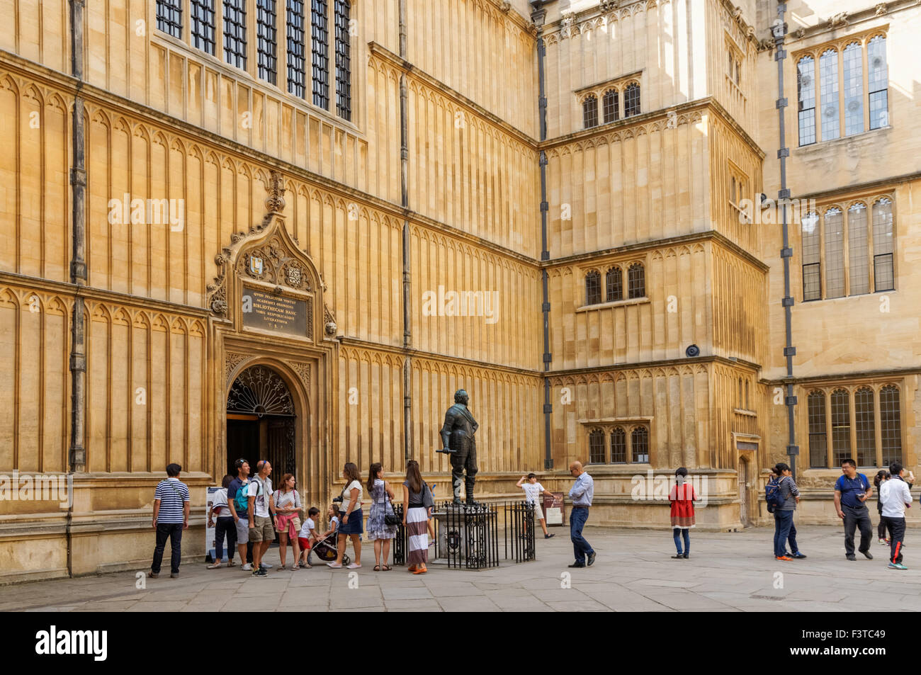 Innenhof der Bodleian Library (alte Schulen Viereck) in Oxford Oxfordshire England Vereinigtes Königreich Großbritannien Stockfoto