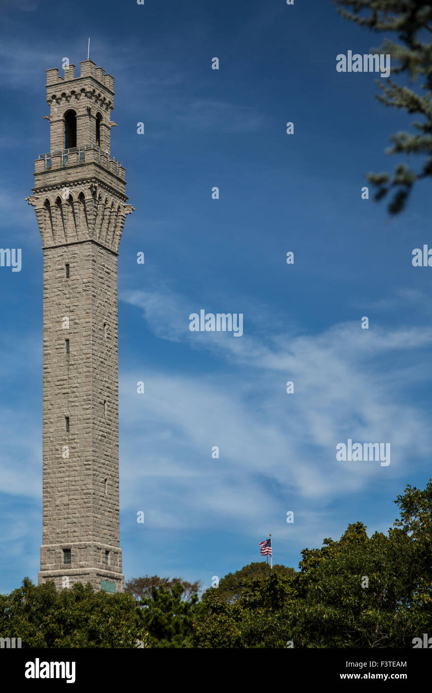 Pilgrim Monument in Provincetown. Cape Cod, Massachusetts Stockfoto Pilgrim Monument in Provincetown. Cape Cod, Massachusetts Stockfoto