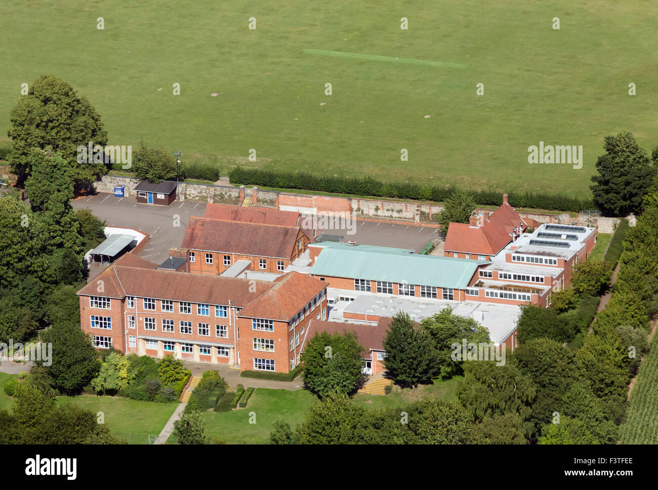 Die geschlossen St. James an der mittleren Schule in Bury St. Edmunds, Suffolk, Großbritannien Stockfoto