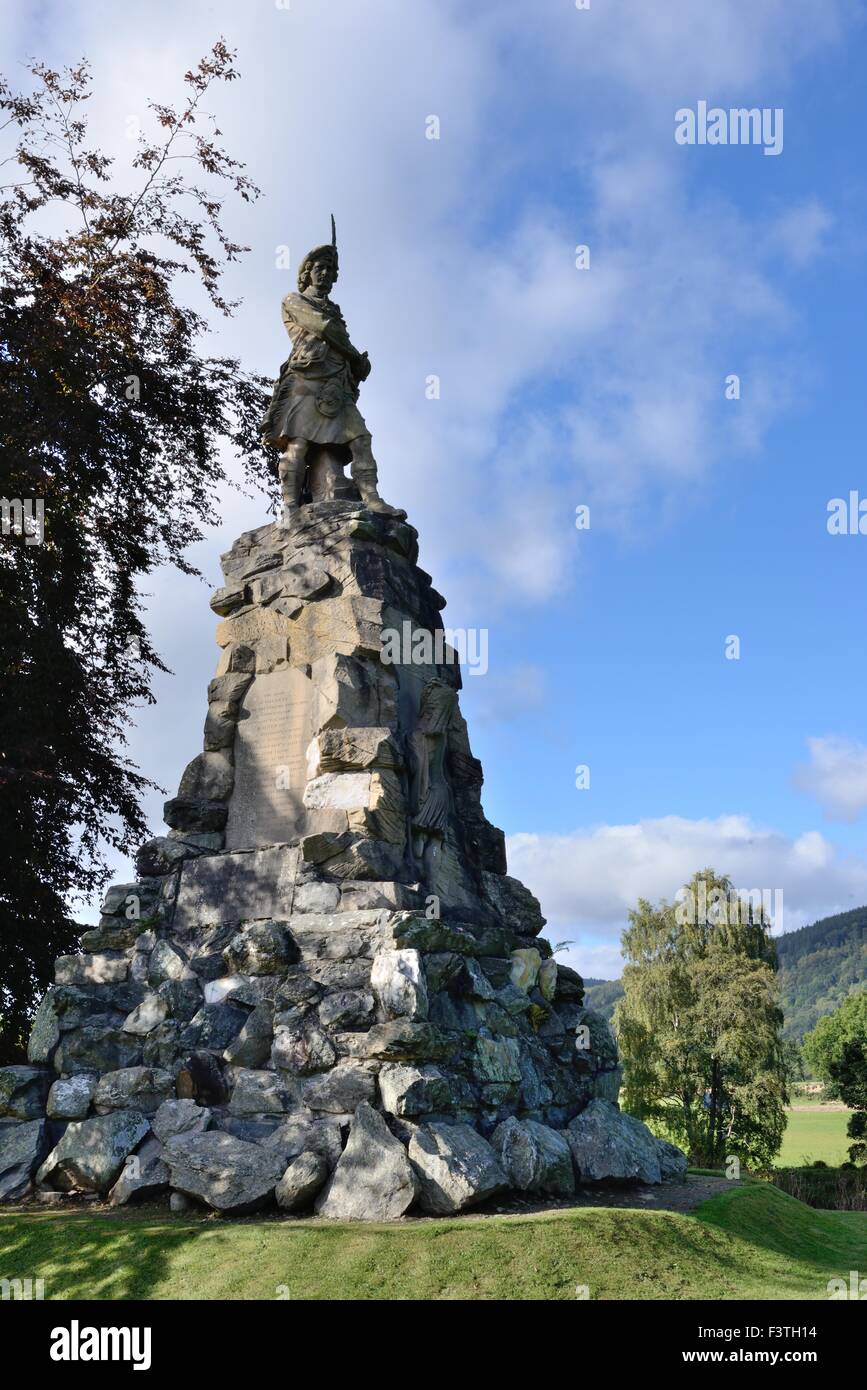 DENKMAL FÜR DIE "BLACK WATCH" IN ABERFELDY Stockfoto