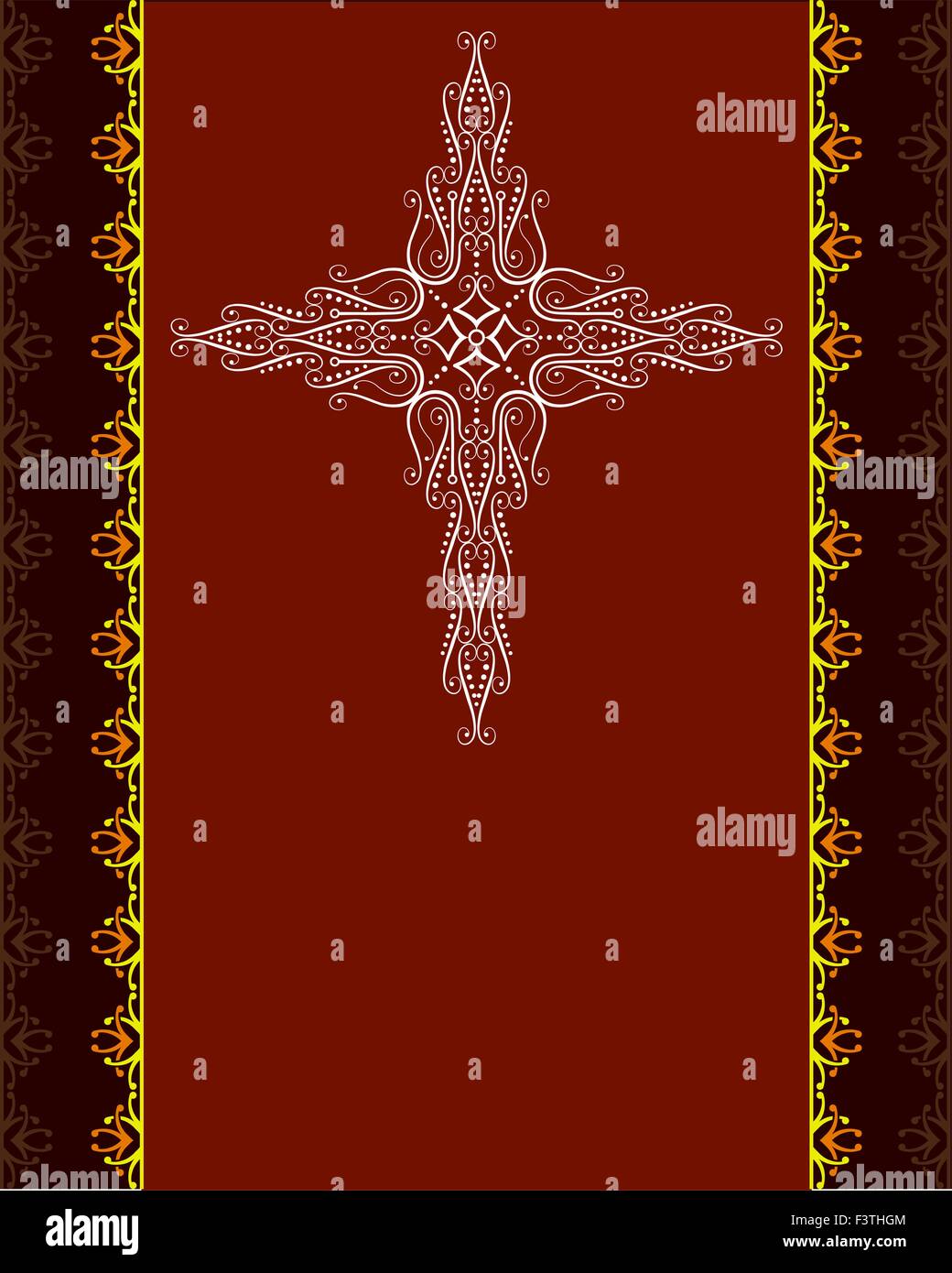 Christian Cross Design Vektorgrafiken Stock Vektor