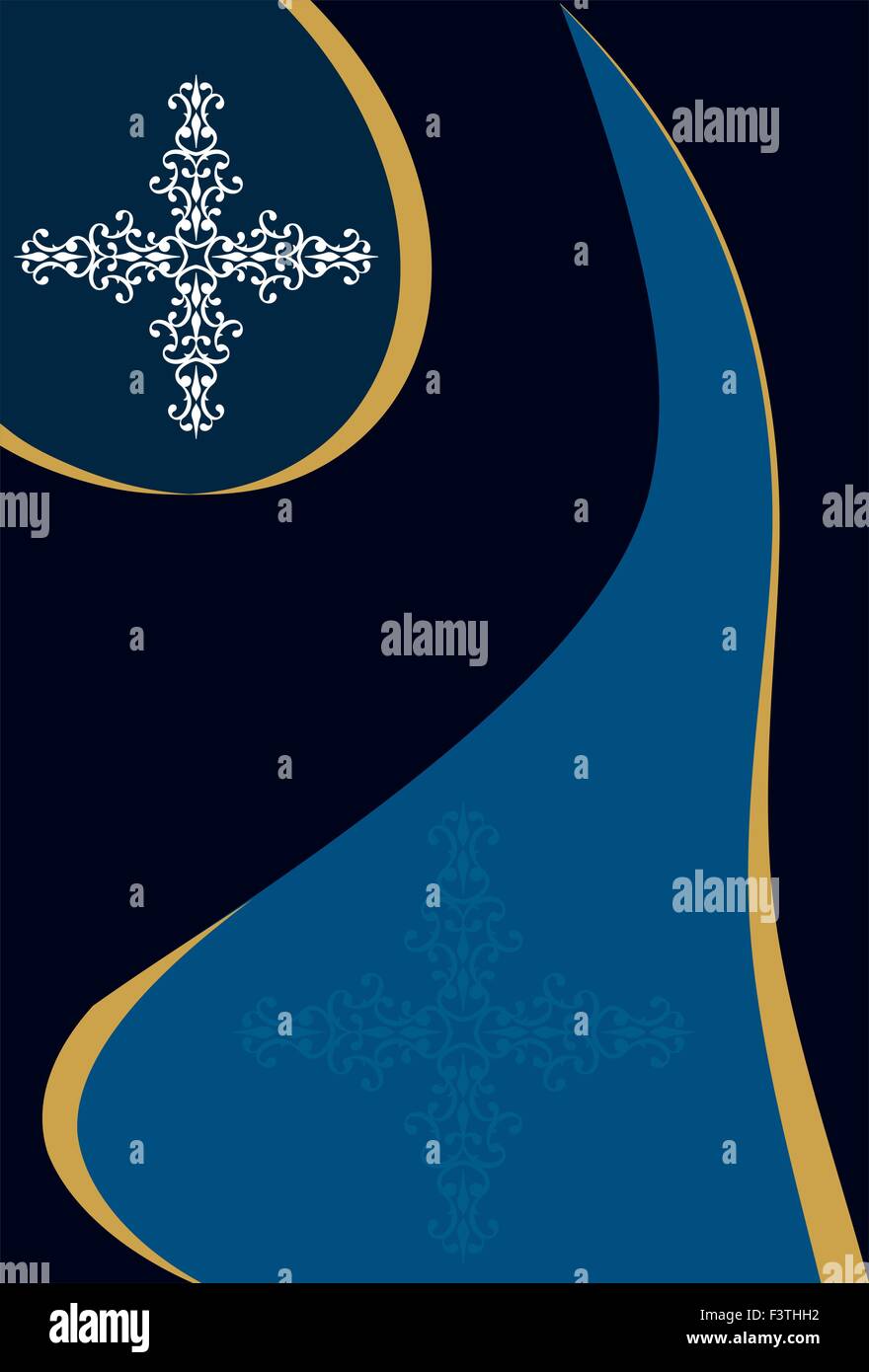 Christian Cross Design Vektorgrafiken Stock Vektor