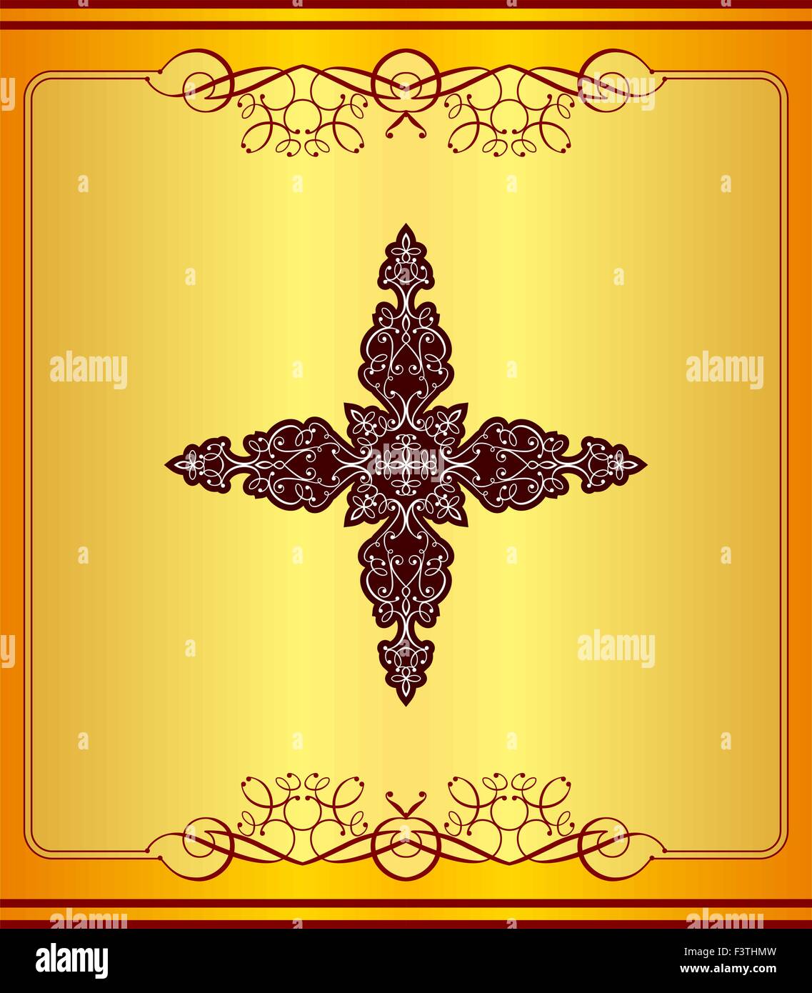 Christian Cross Design Vektorgrafiken Stock Vektor