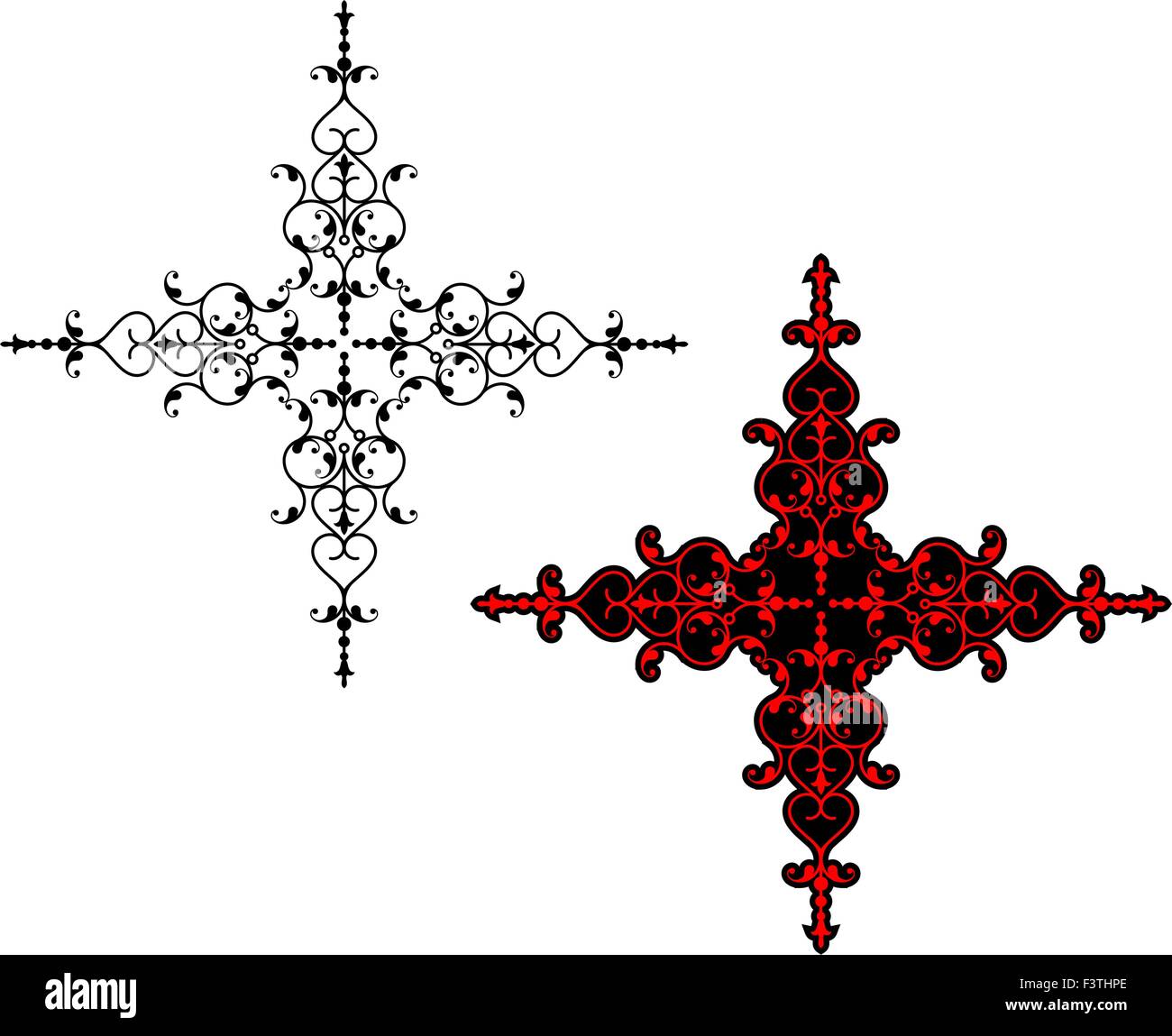 Christian Cross Design Vektorgrafiken Stock Vektor