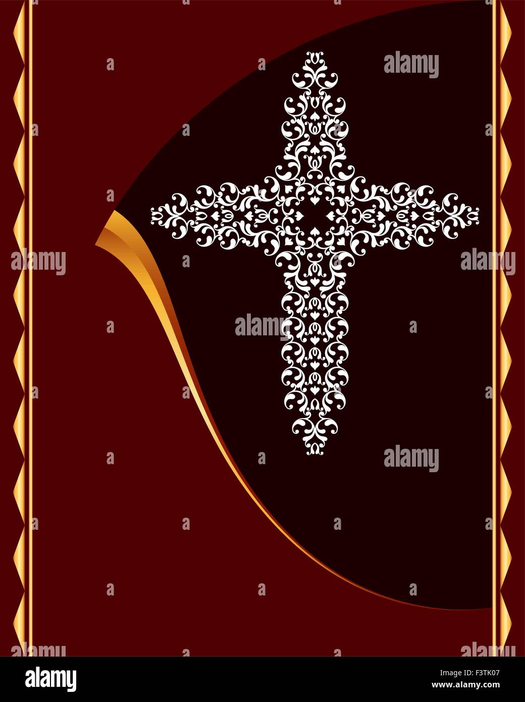 Christian Cross Design Vektorgrafiken Stock Vektor