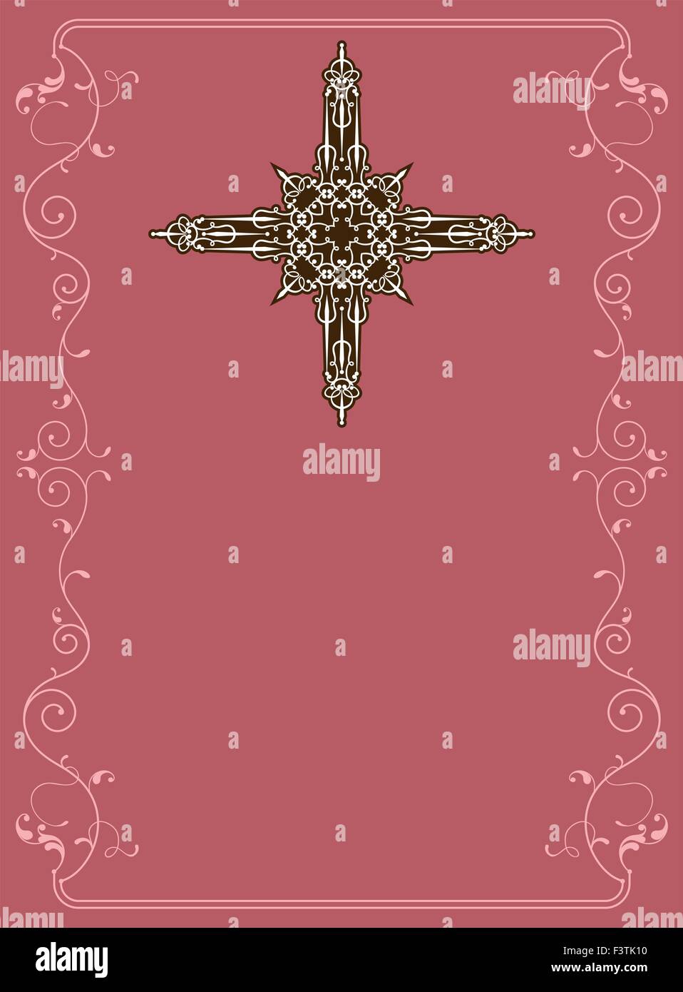 Christian Cross Design Vektorgrafiken Stock Vektor