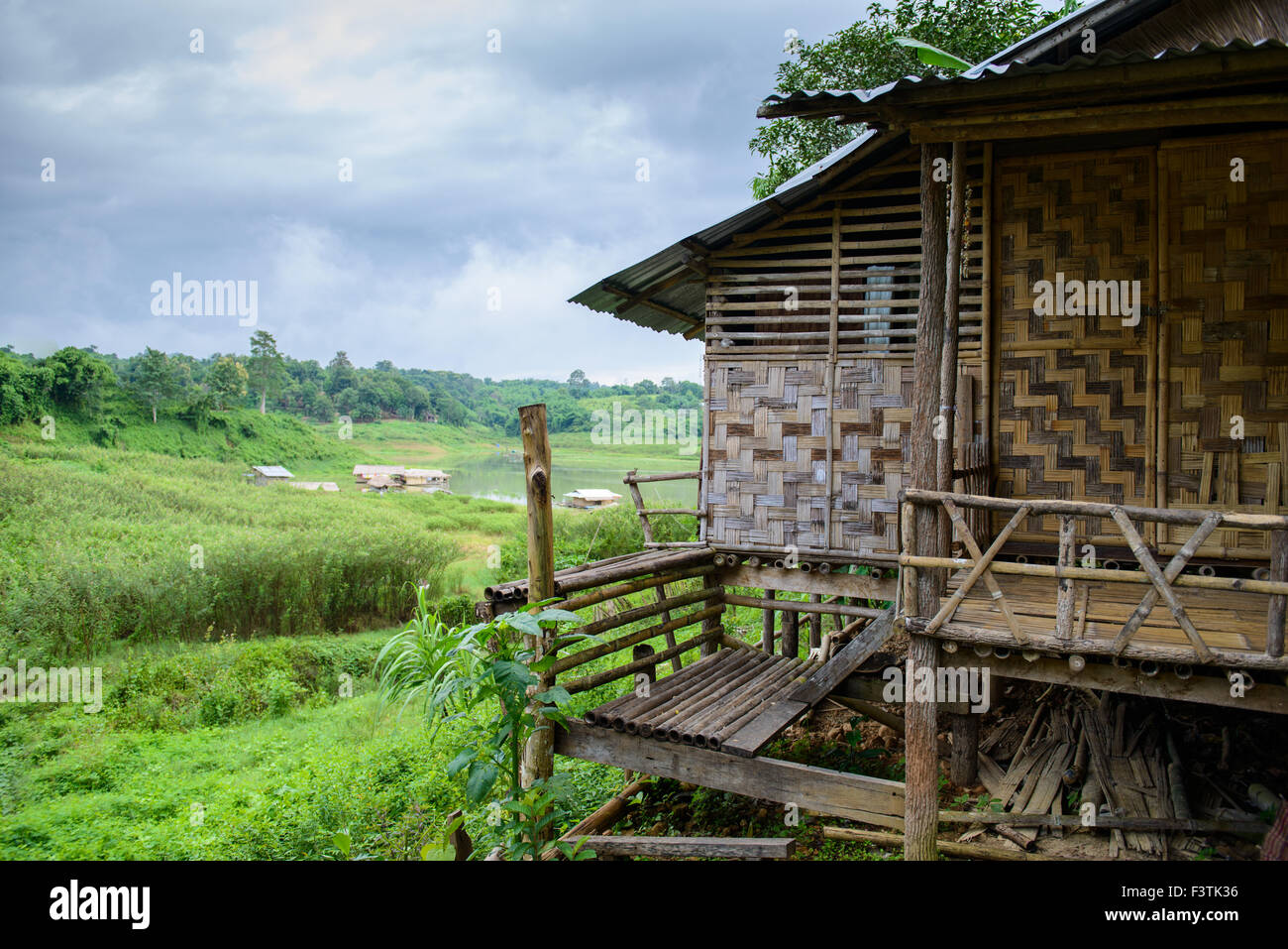 Haus des ländlichen Raums in Thailand Stockfoto