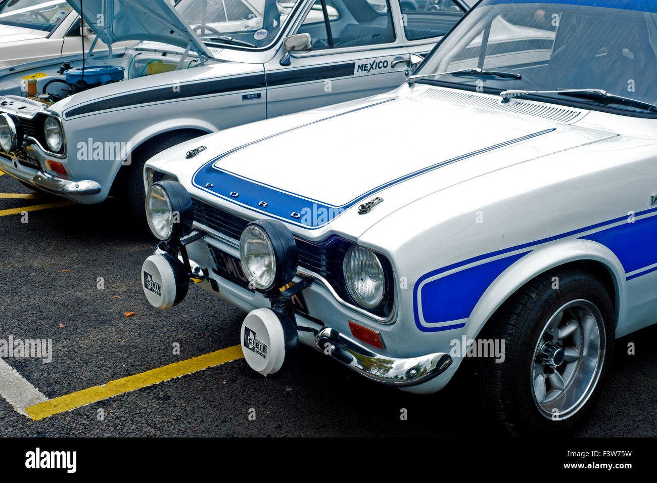 1970er Jahre Ford Escort Mexico und RS Escort Stockfoto