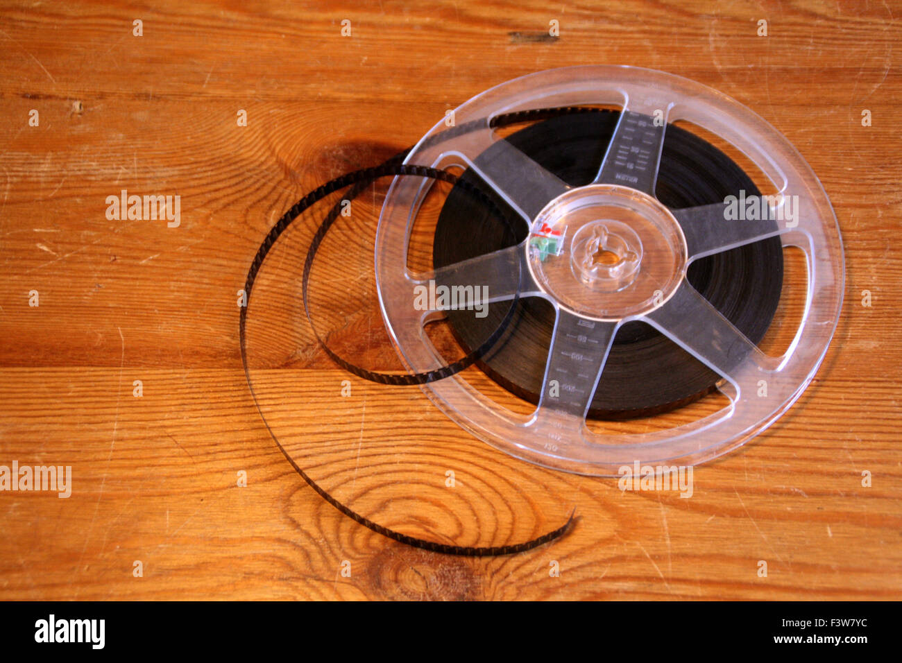 8 mm Film drehen Stockfoto