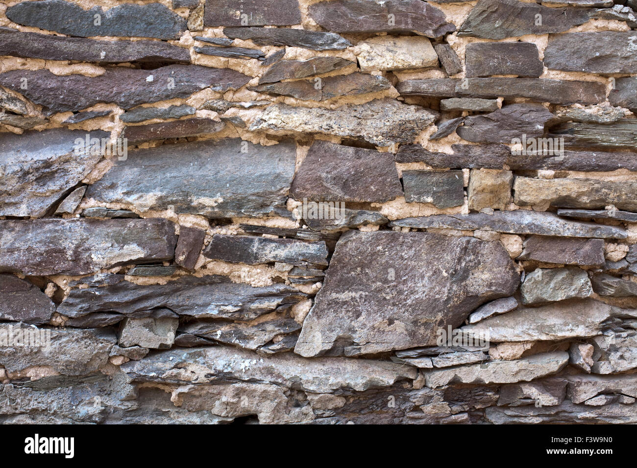Steinbruch Steinmauer Stockfoto