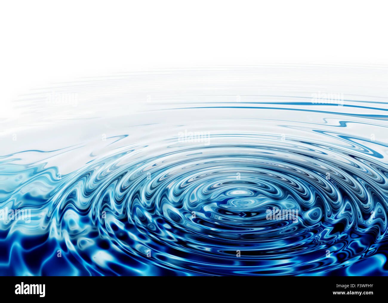 Whirlpool, plätschert kristallklares Wasser Stockfoto