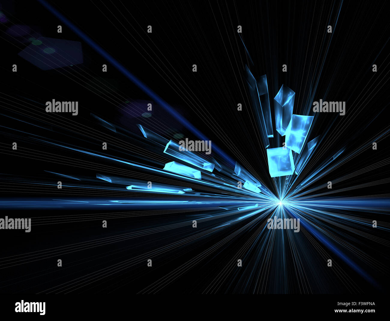 Explosion, Knall Stockfoto