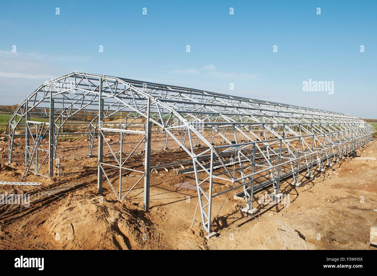 Metallbau-Rahmen Stockfoto