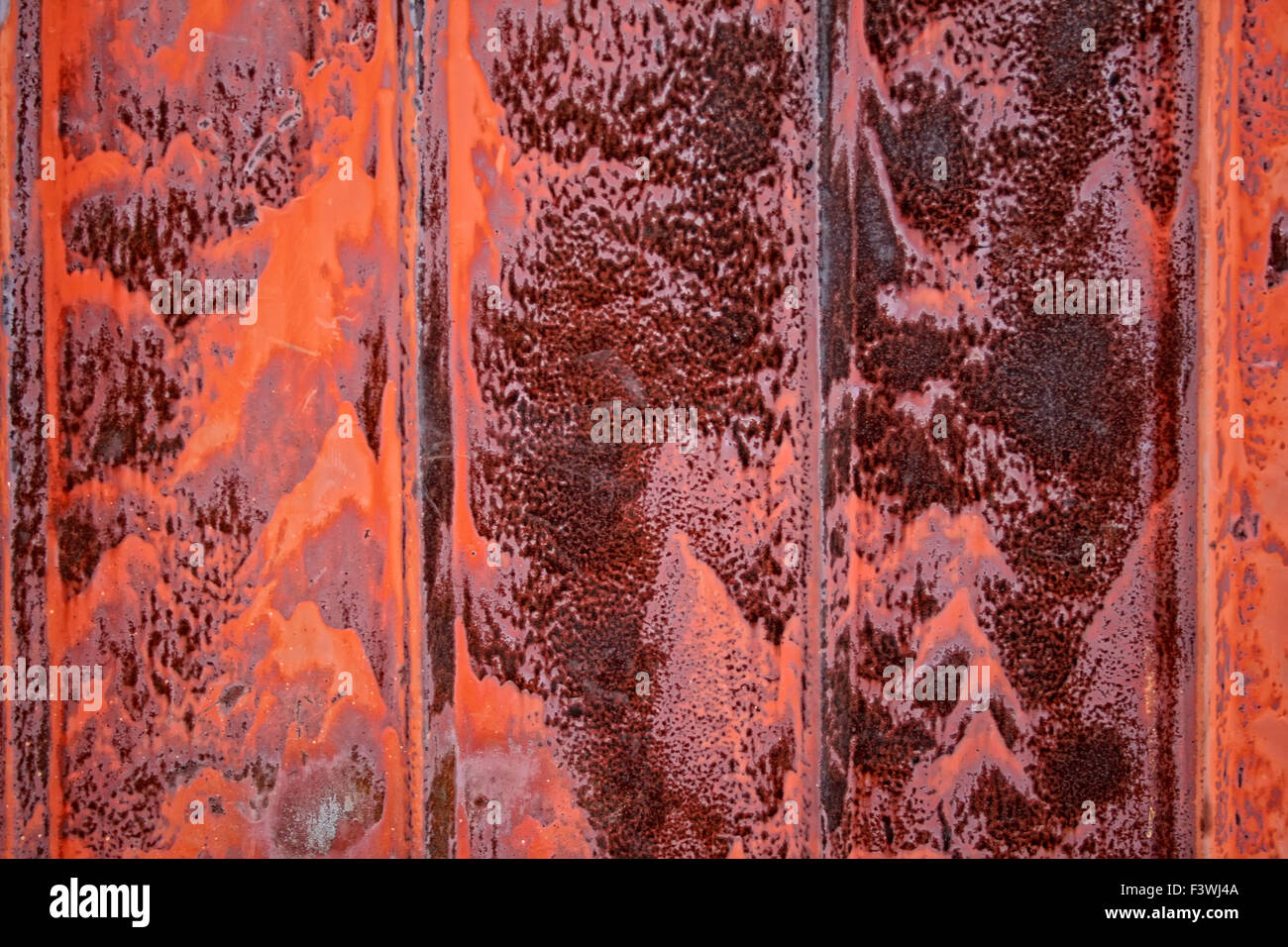 Red Rusty Metall Textur Stockfoto