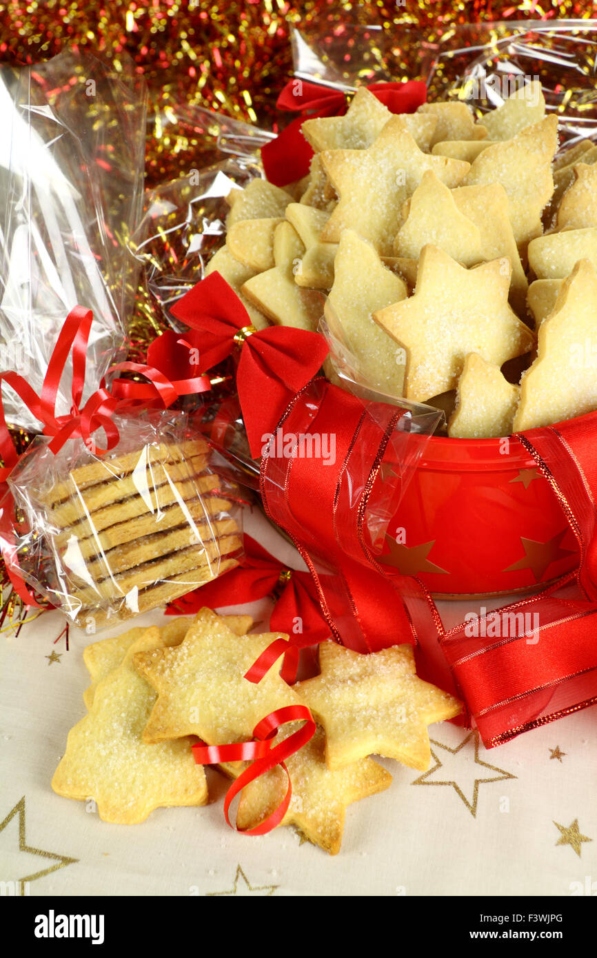 Xmas Shortbread Stockfoto