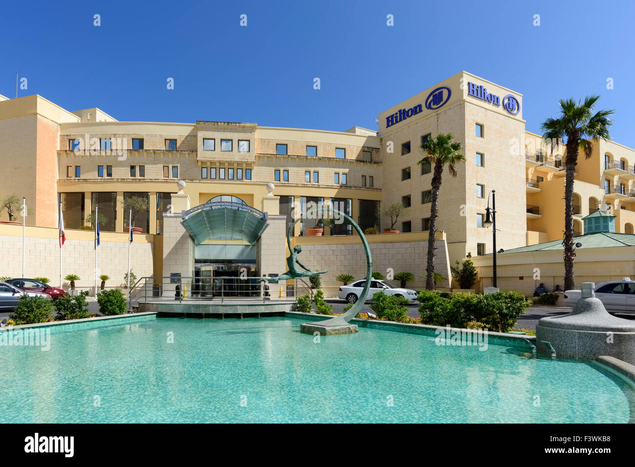 Hilton Hotel Portomaso, St Julians Malta Stockfoto