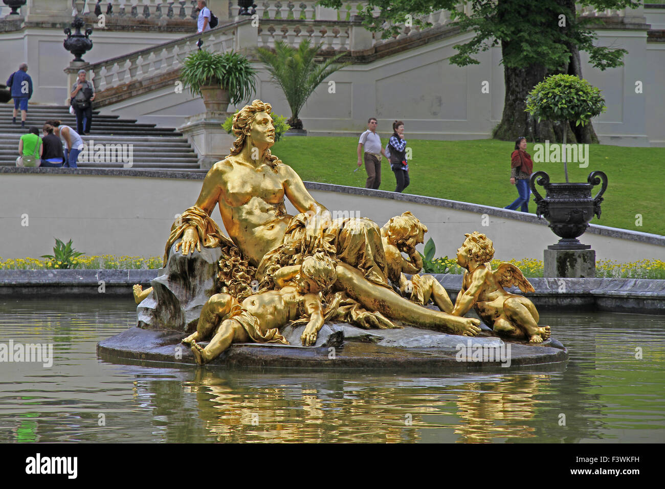 Schloss Linderhof, Bayern, Deutschland Stockfoto