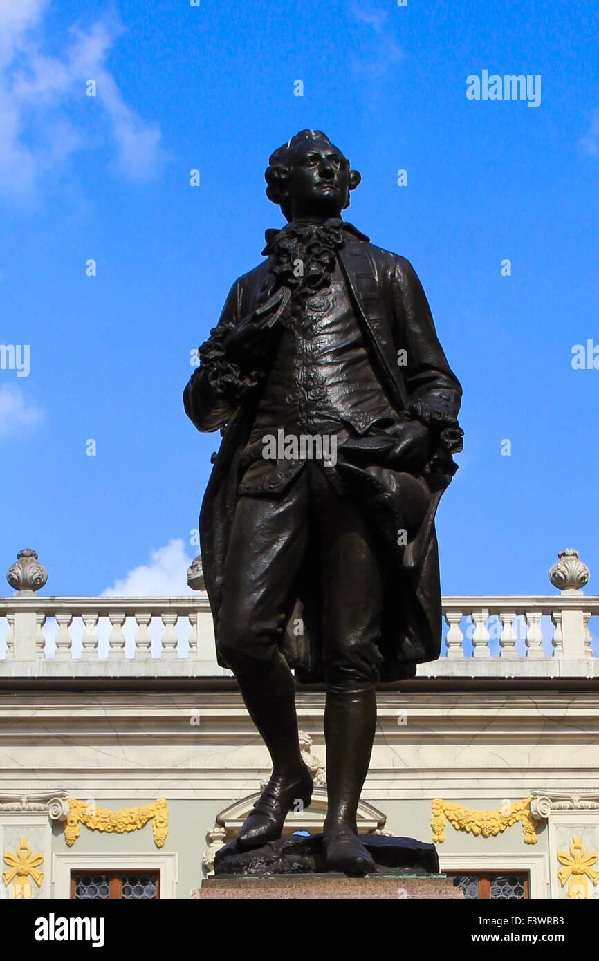 Johann Wolfgang von Goethe in Leipzig Stockfoto