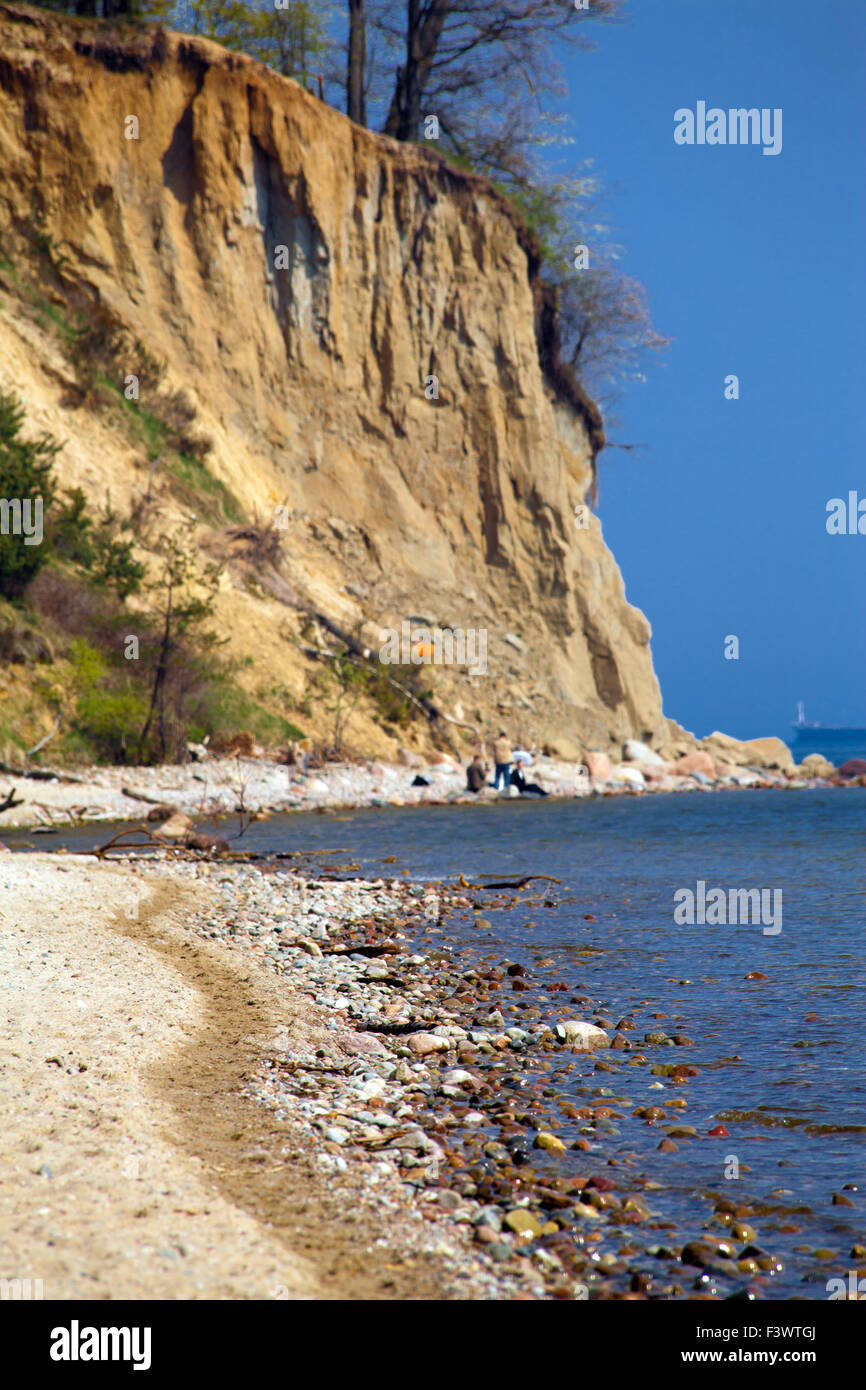Steilküste am Meer Stockfoto