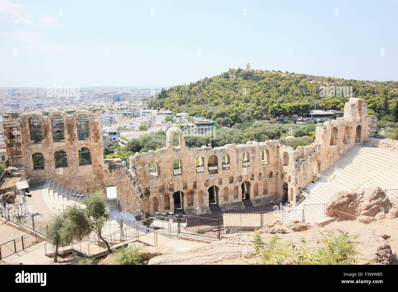 Antike Akropolis Stockfoto