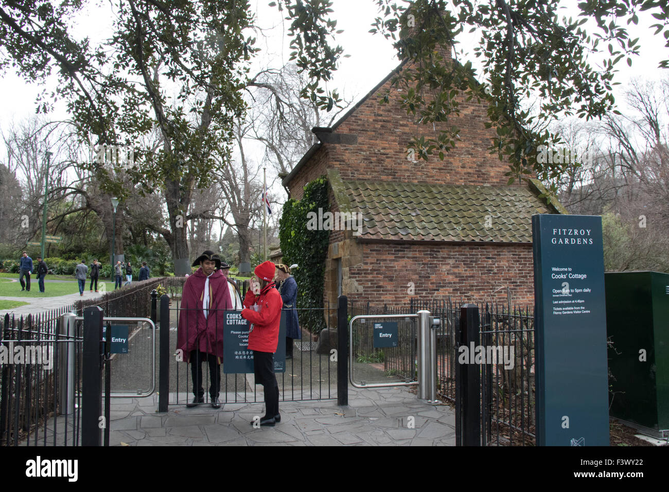 Köche-Ferienhaus in Fitzroy Gardens, Melbourne. Stockfoto