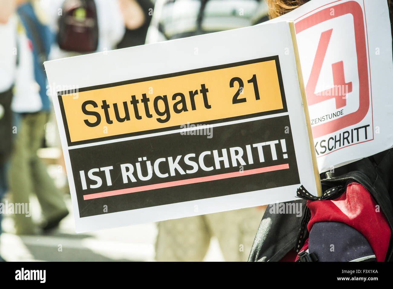 Stuttgart 21 ist rückläufig Stockfoto