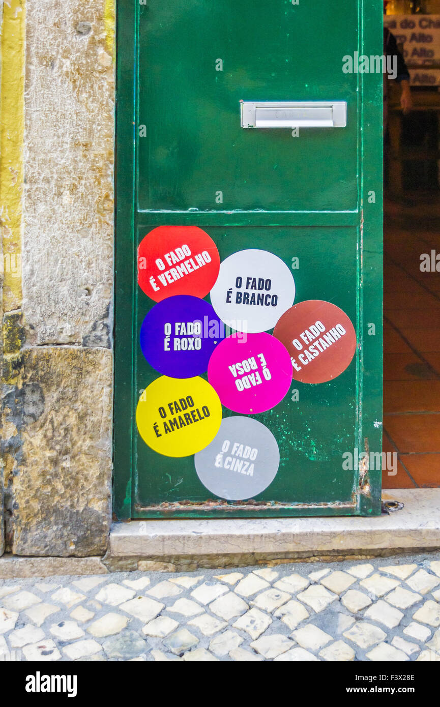 Fado, Lissabon Stockfoto