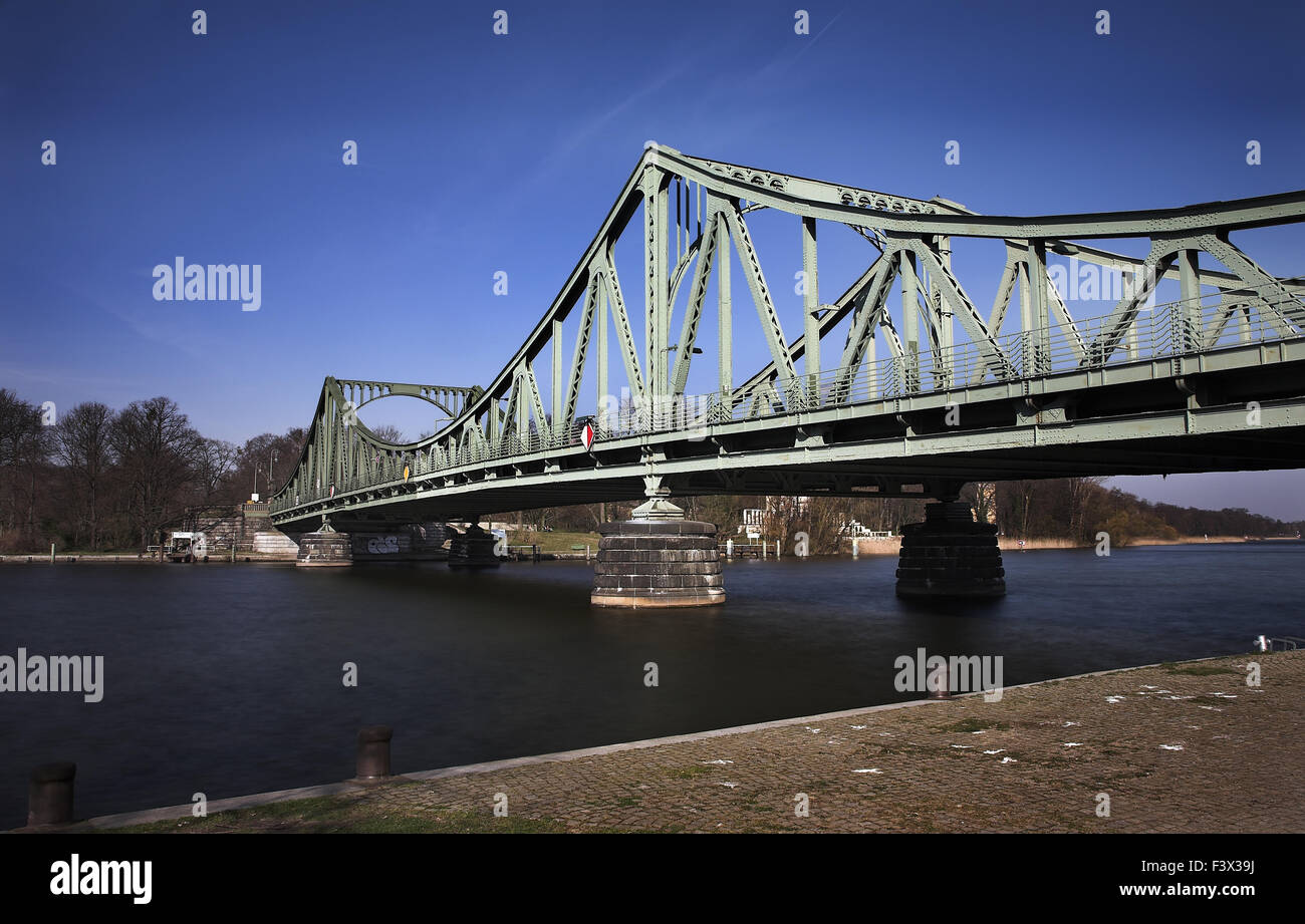 Glienicker Brücke Potsdam-Berlin Stockfoto