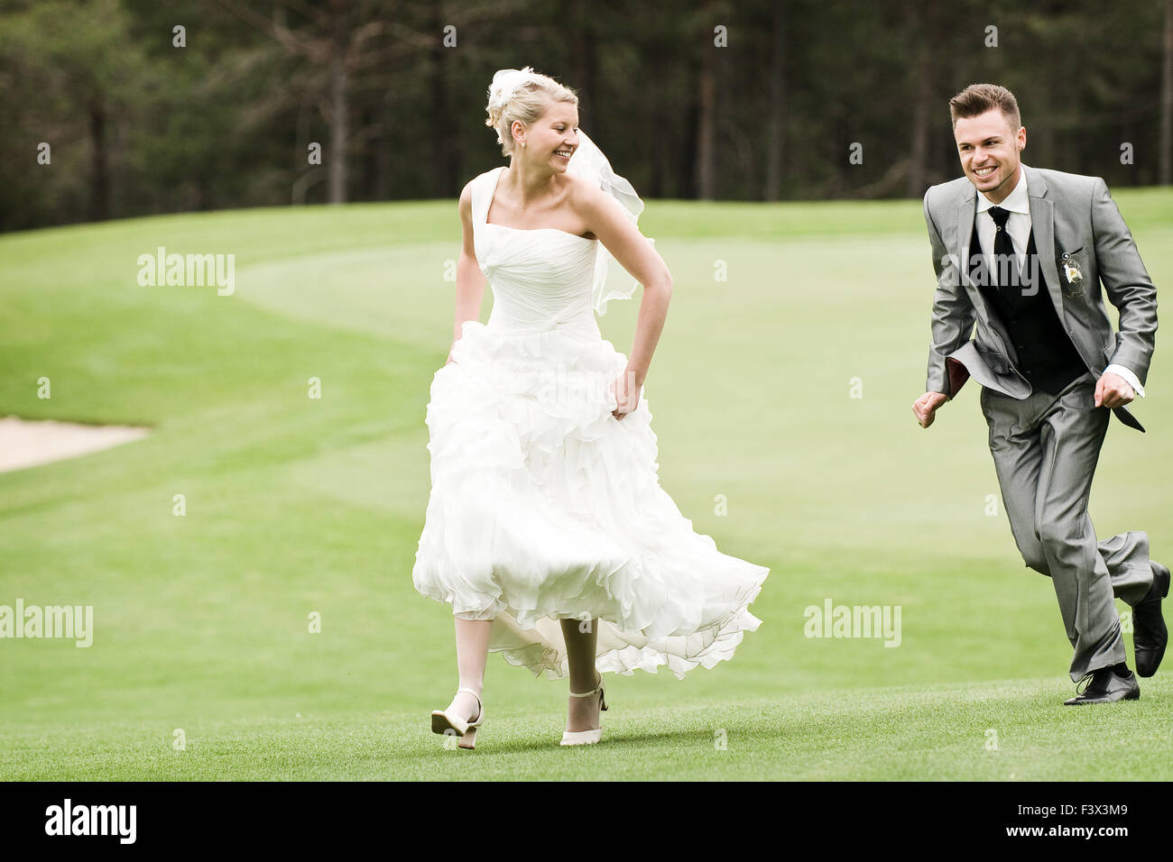 Braut und Bräutigam Stockfoto