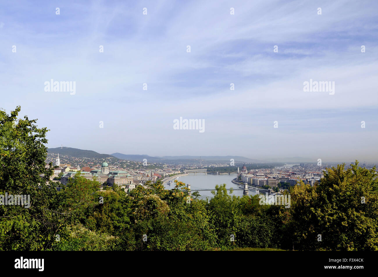 Panorama Blick über Budapest Stockfoto