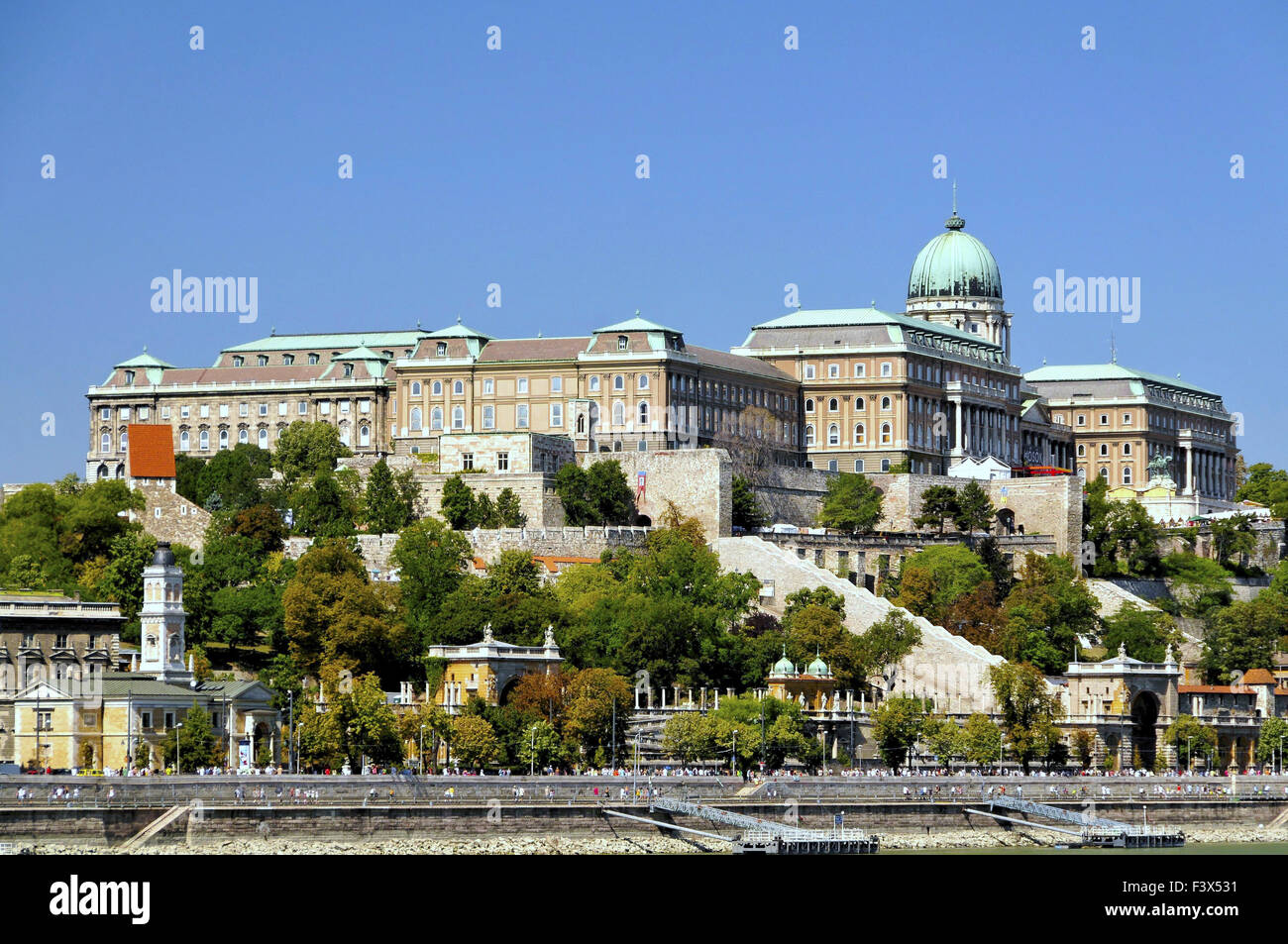 Die Budaer Burg in Budapest, Ungarn, Europa Stockfoto