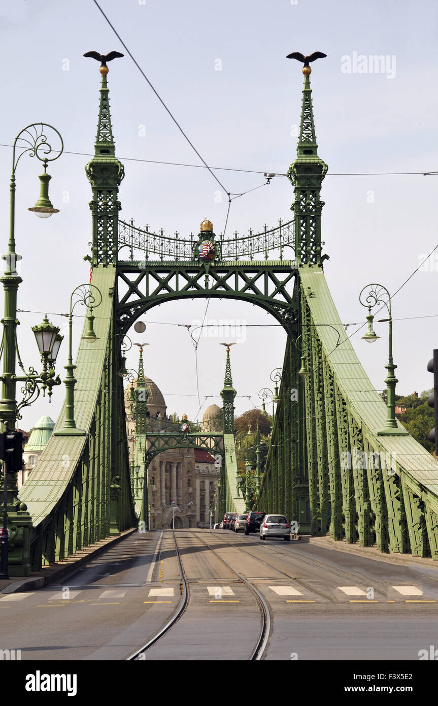 Die Brücke der Freiheit in Budapest, Ungarn Stockfoto