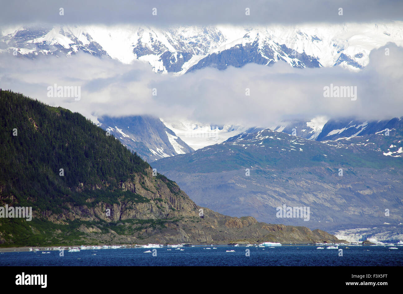 Mächtige Gletscher in der Nähe von Valdez Stockfoto