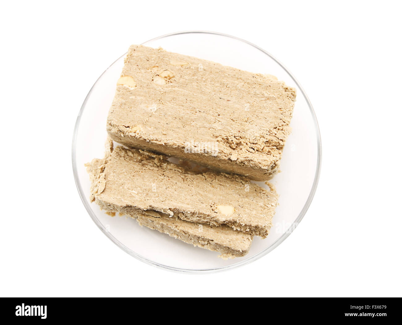 Sonnenblume Halva mit Erdnüssen Stockfoto