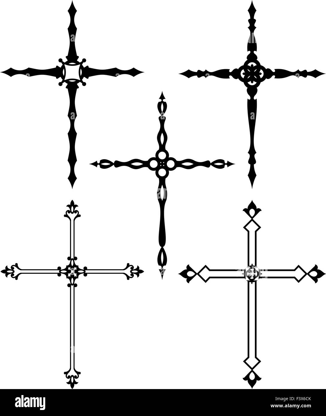 Überqueren Sie Vektorgrafiken Christian Design Stock Vektor