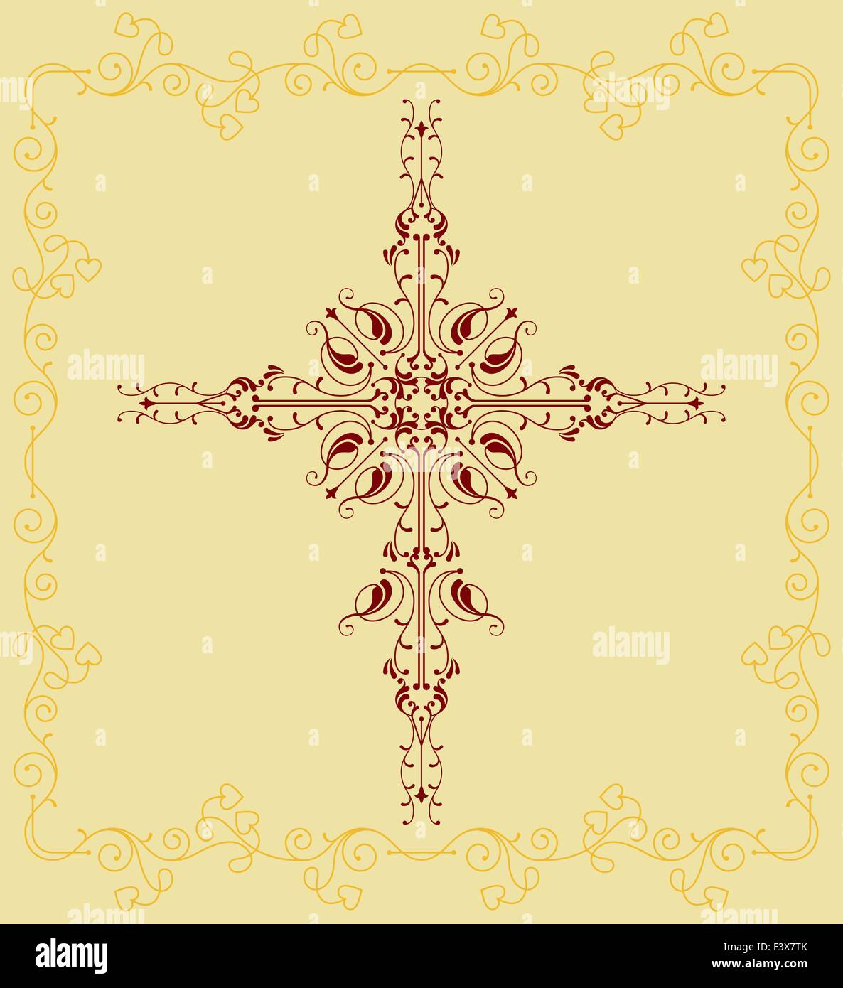 Überqueren Sie Vektorgrafiken Christian Design Stock Vektor