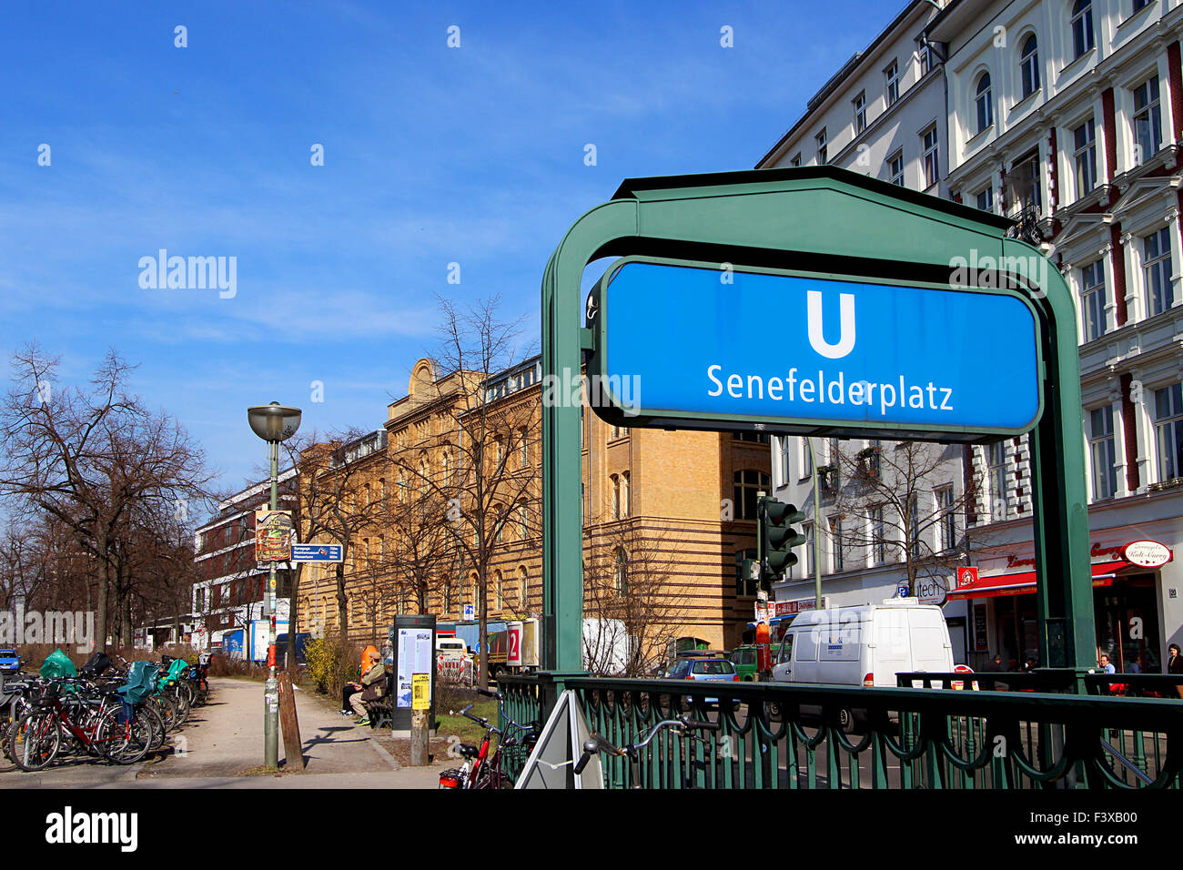 u-Bahn Station in berlin Stockfoto