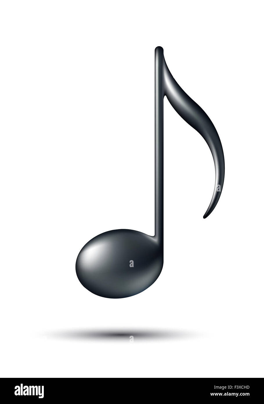 Musik-Hinweis-Schild. Stockfoto