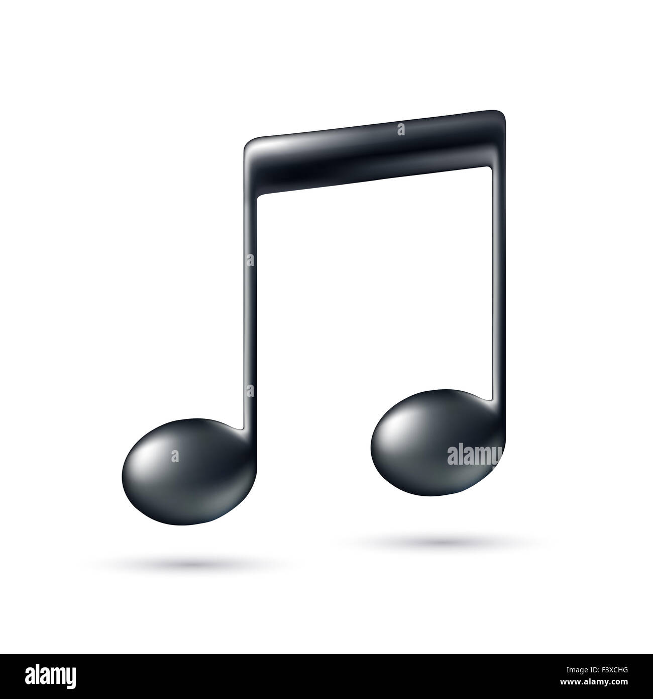 Musik-Hinweis-Schild. Stockfoto