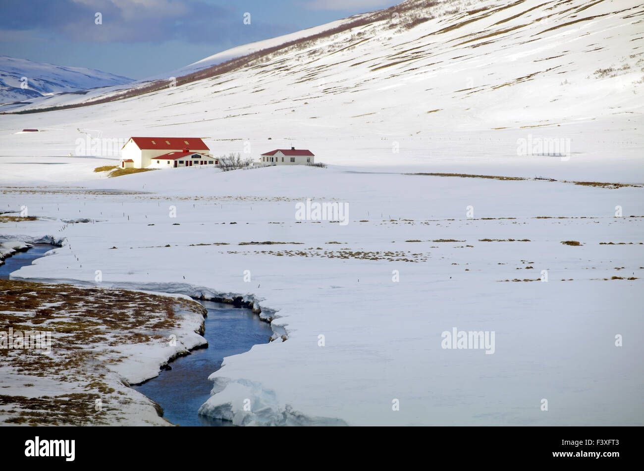 50 km östlich von Akureyri Stockfoto